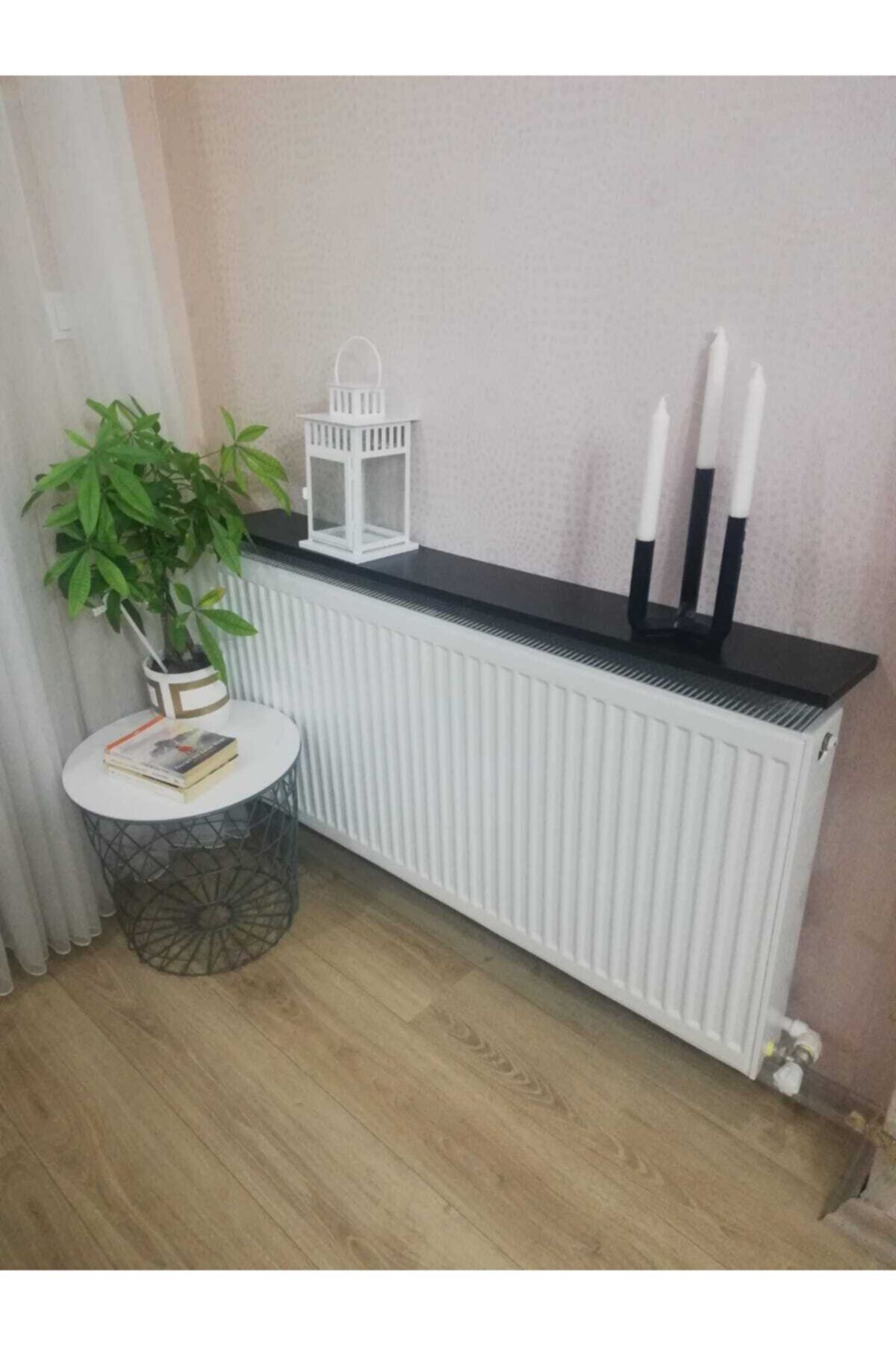 TALAŞTOZUM Siyah Petek Üstü Tak Çıkar Raf (DUVAR MONTAJSIZ) 120 Cm.