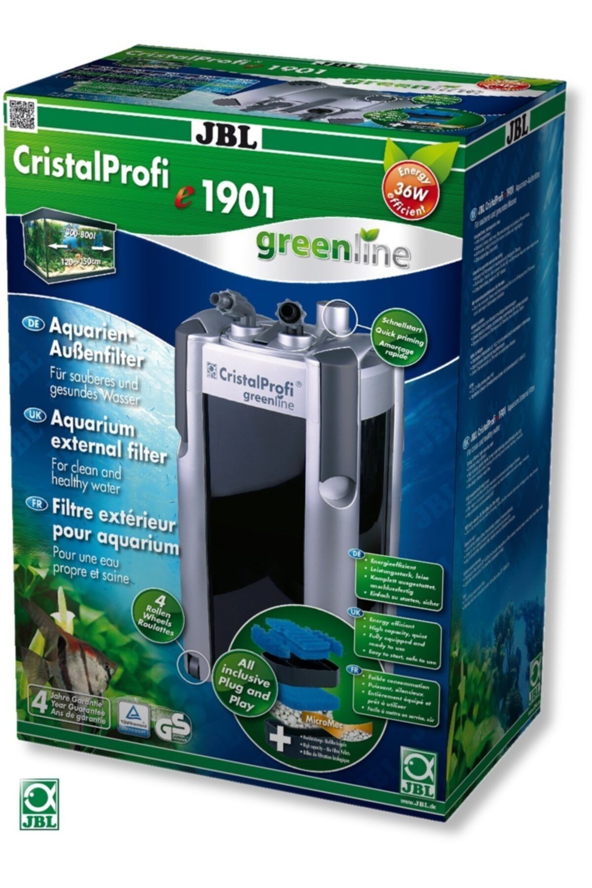 Kenis Jbl Cp E1901 Greenlıne Dış Filtre 1900l/s