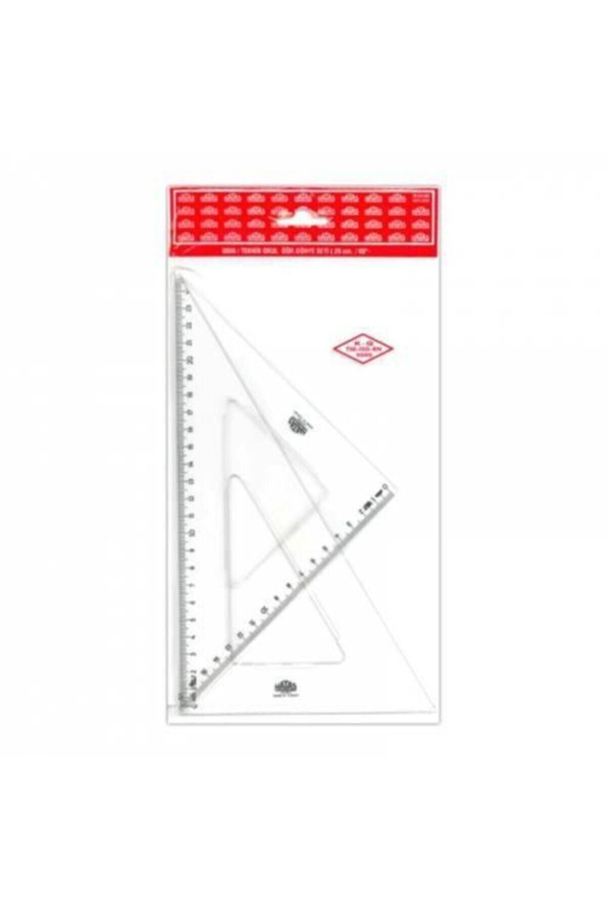 HATAS 26cm 45 Ve 60 Derece Öğrenci 2'li Gönye Seti 00806