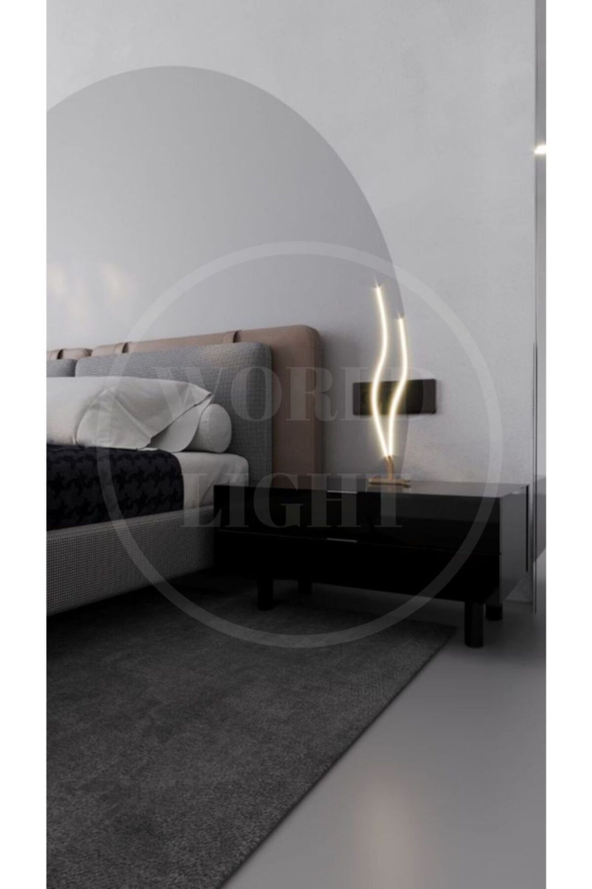 BLUE WORLD LİGHT Ahşap Dekoratif Masa Lambası Gün Işığı