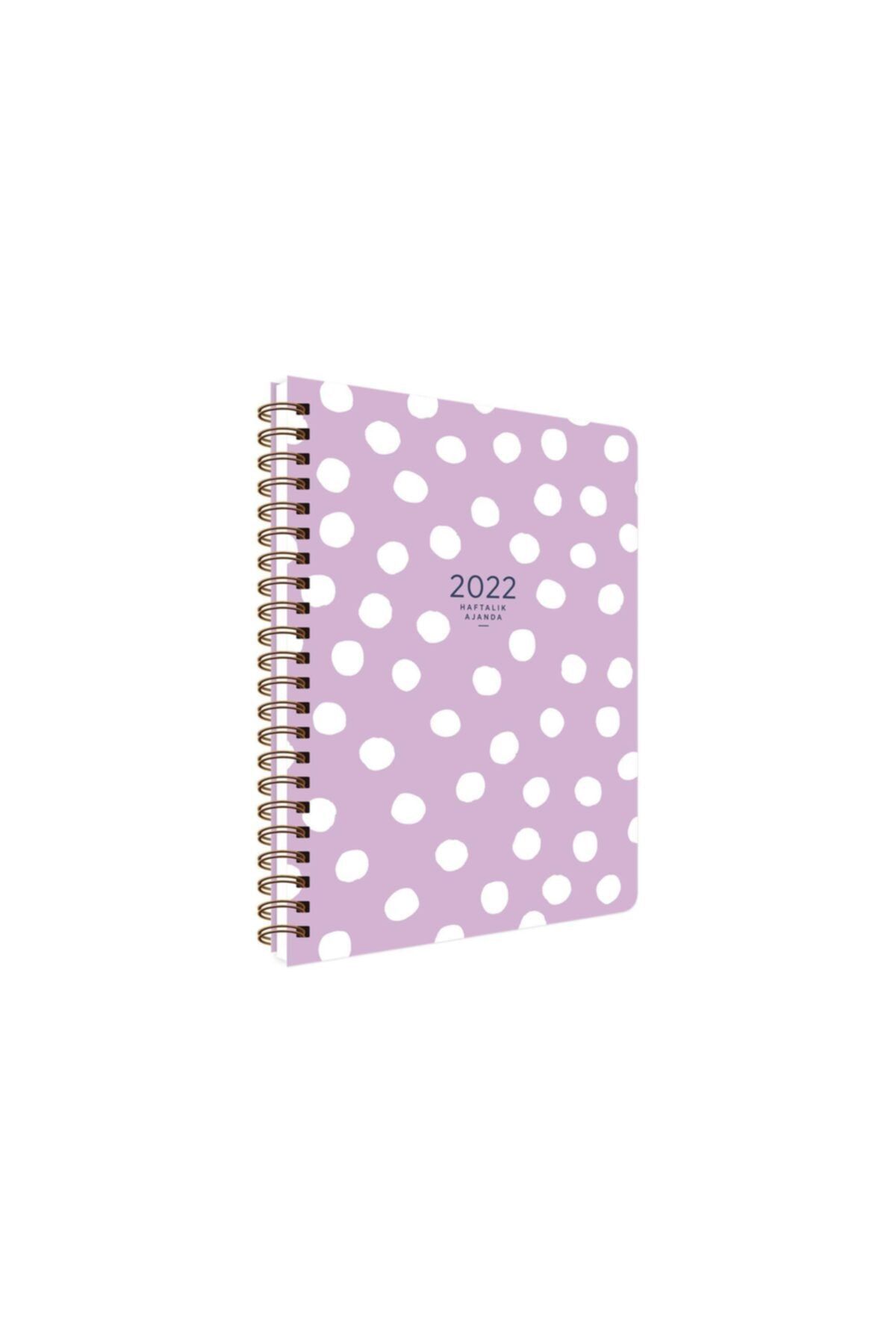 KESKİN COLOR 13x19.5 2022 Haftalık Ajanda - Lila Puantiye