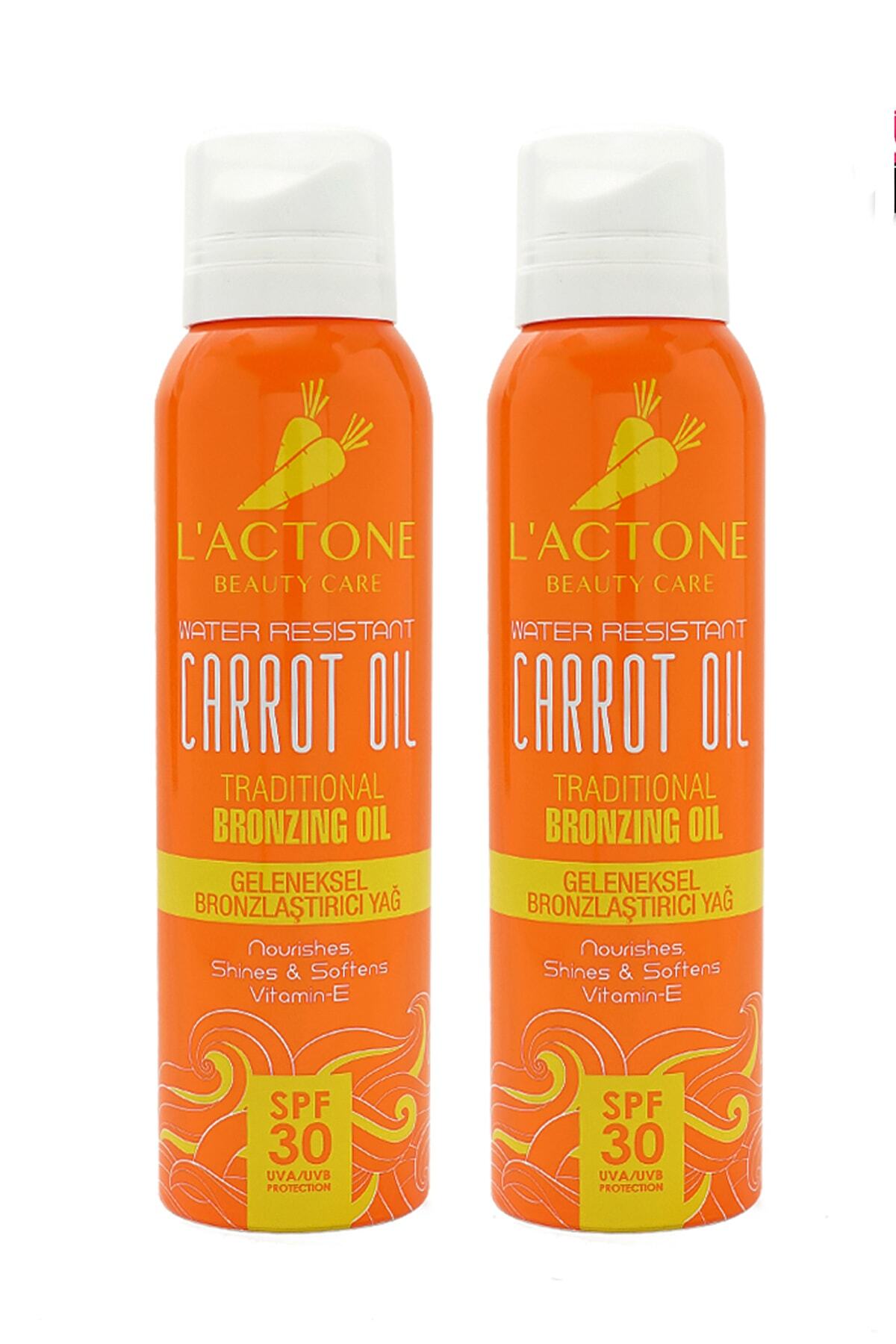 L'ACTONE 2 Li Bronzlaştırıcı Havuç Yağı Seti