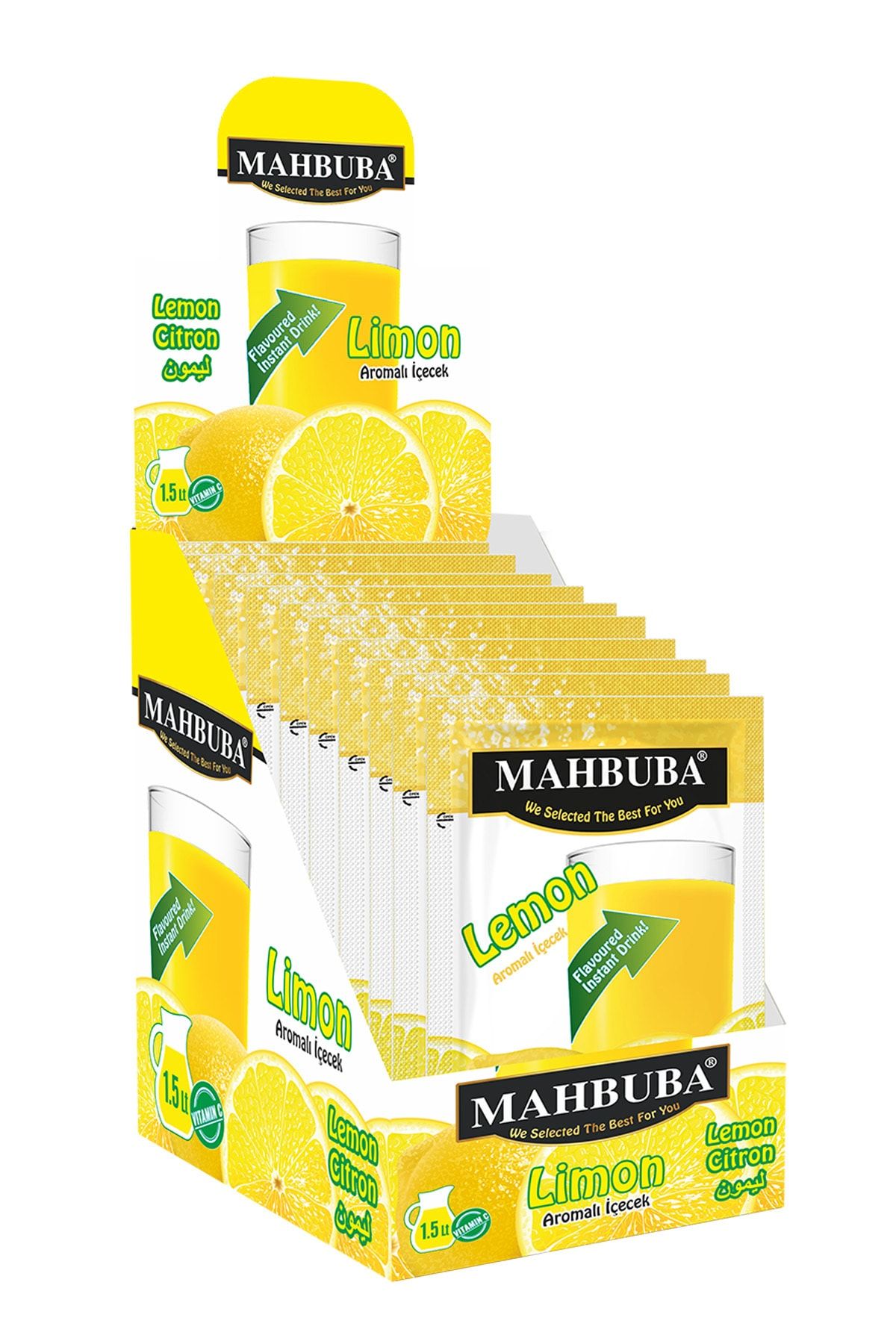 ELDEST Mahbuba Limon Aromalı Toz Içecek 24x9 gr Soğuk veya Sıcak Tüketilebilir