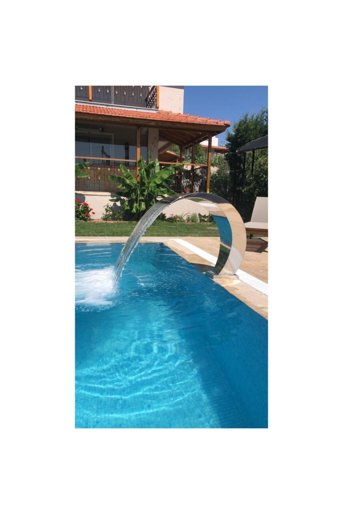 HAVUZLU BAHÇEM Cobra 800x600 mm Model Havuz Şelalesi Havuz Su Perdesi ( Lüx Donanımlı ) Aısı 304 Kalite