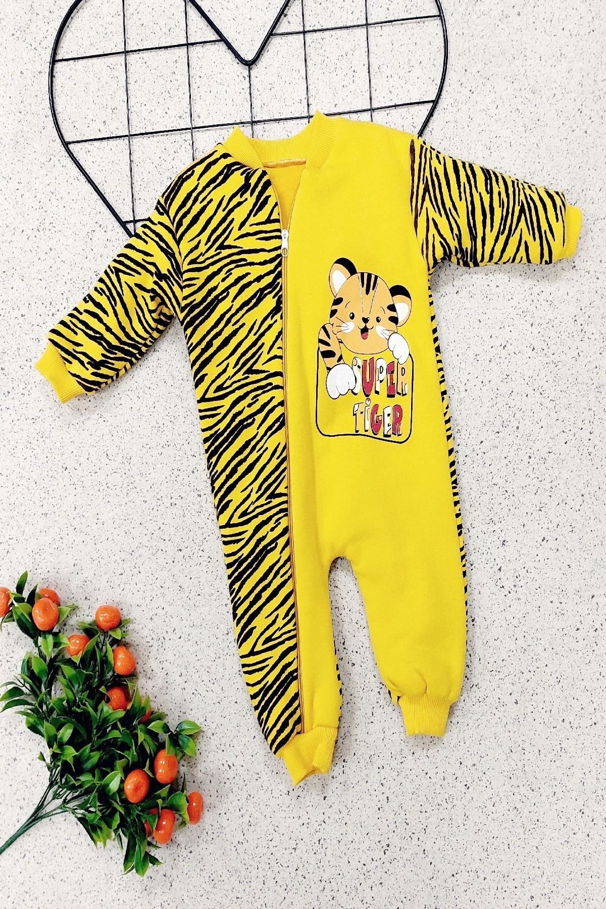 KA BEBE Bebek Sarı Super Tıger Uyku Tulumu