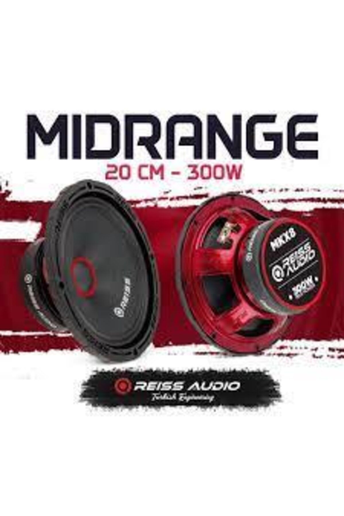 Reiss Reıss Audio Rs- Mkx8 20cm Çifti 600w Özel Paper Cone Carbon Seri Mid-range