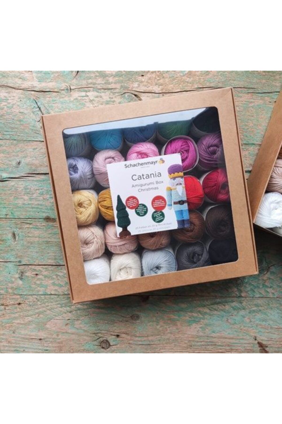 BALIM ÖRGÜ EVİ Catanıa Amıgurumı Yeni Yıl Modelleri Kutusu– 20 Gram 25 Adet Mini Yumak