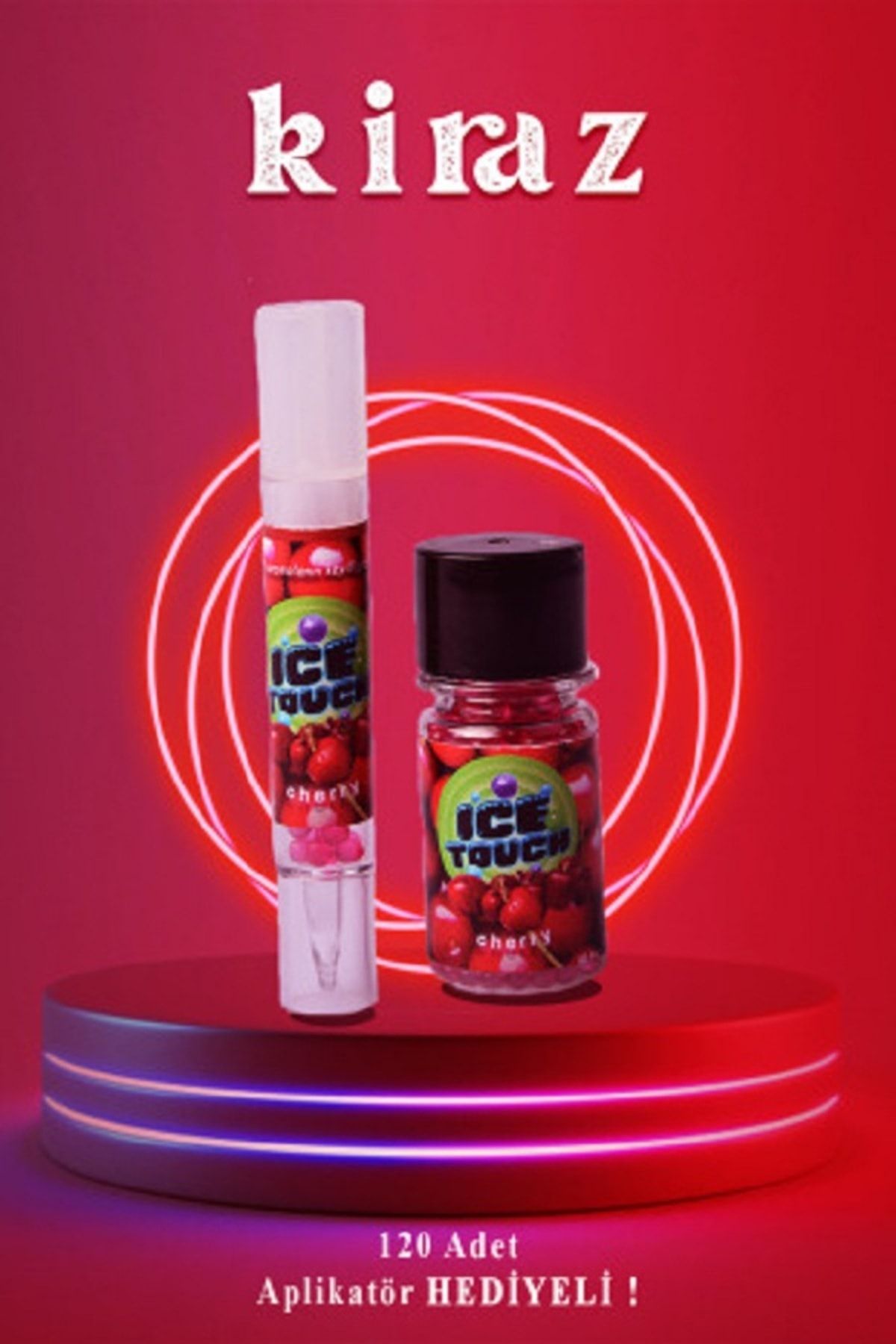 ice touch Mentol Topu 120 Adet Kiraz Aromalı Aplikatörlü