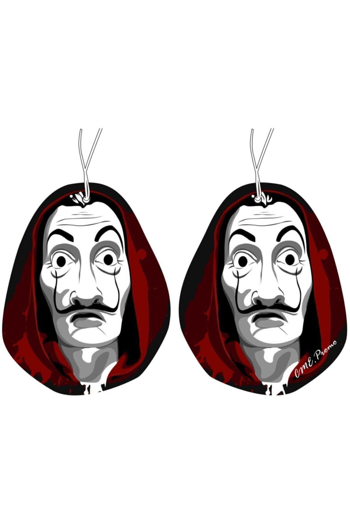 Mad Accessories -la Casa De Papel Tasarımlı Parfüm Esanslı Baskılı Asma Ayna Oto Araç Kokusu