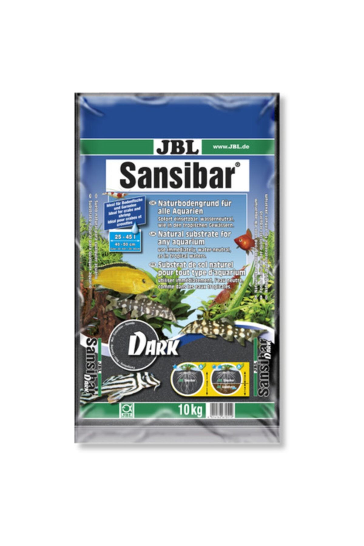 Kenis Jbl Sansıbar Siyah 0,2-0,5mm 10 Kg Kum