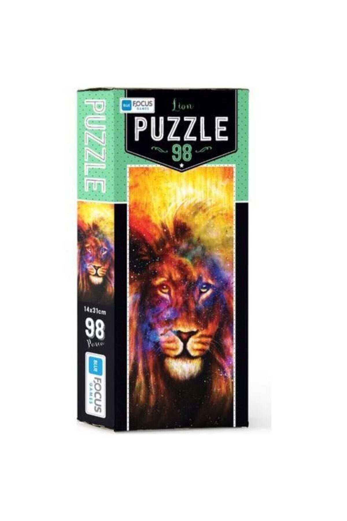 Blue Focus 98 Parça Puzzle - Lion
