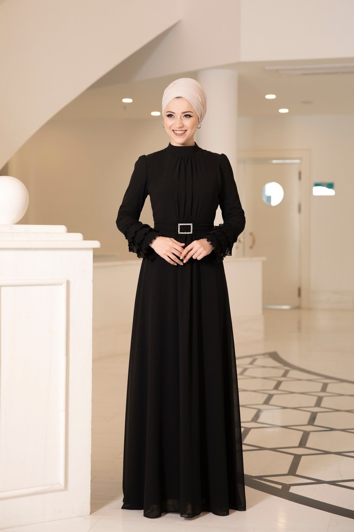 Ahunare Lina Elbise Siyah