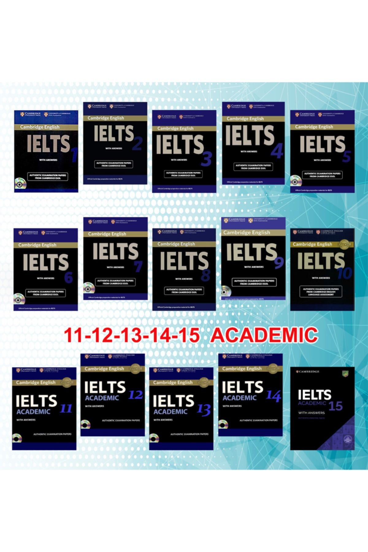 24saat Cambridge English Ielts Academic 1-15 With Answer And Audios (15 Kitap Ve Audio)
