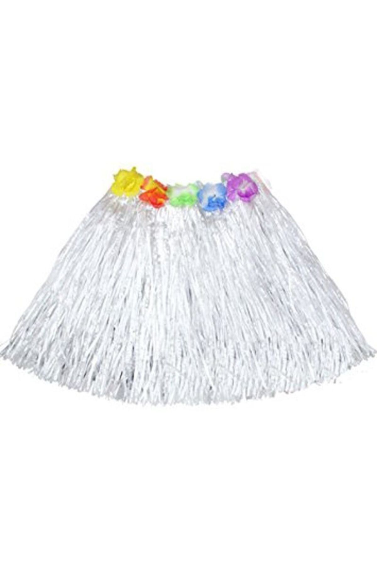 Samur Hawaii Hula Eteği Beyaz Renk 40 cm