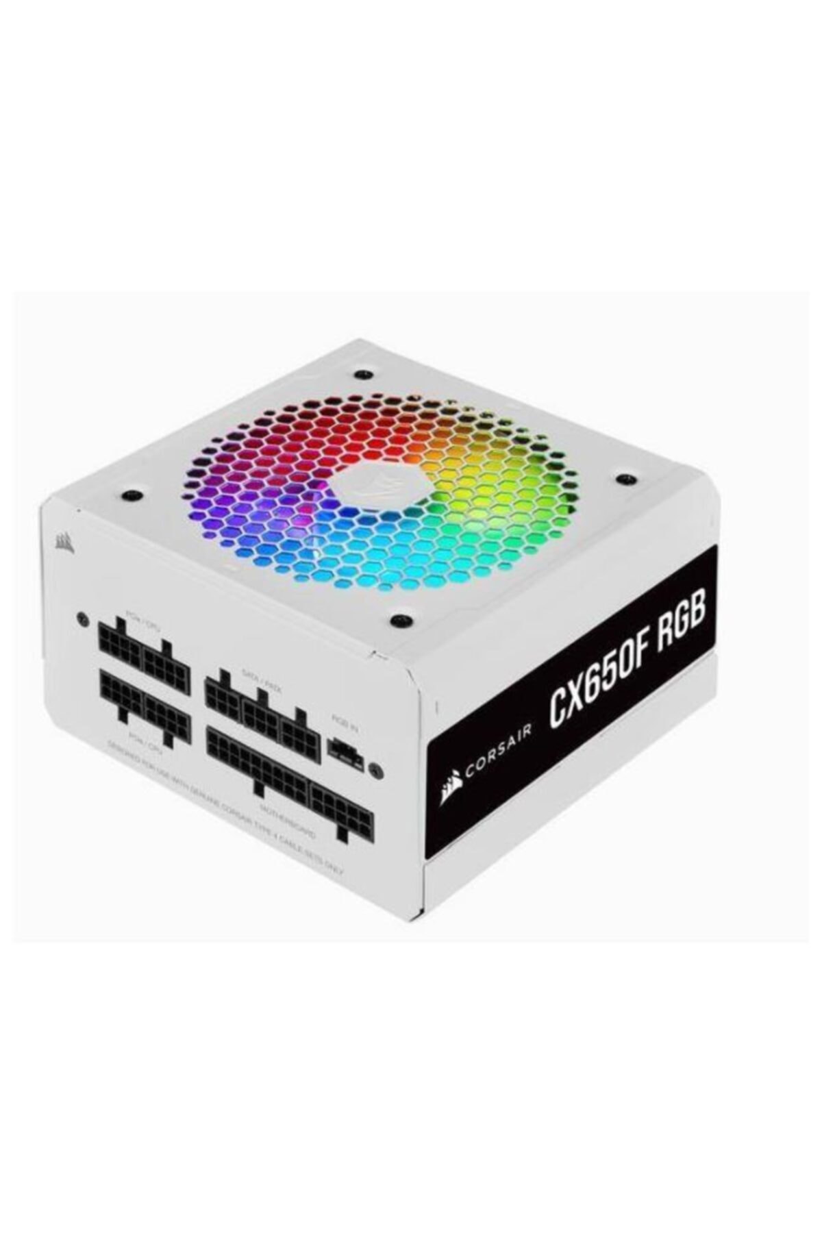 Corsair Corsaır Cp-9020226-eu Cx650f 650w Tam Moduler Rgb Beyaz 80 Plus Bronz Guc Kaynagı