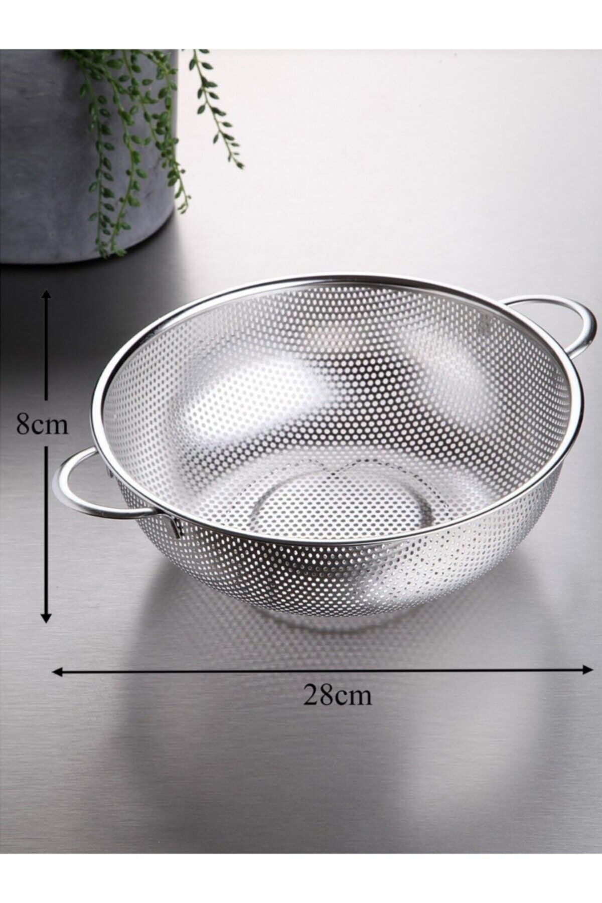 göksanmutfak Çok Delikli Süzgeç 28cm
