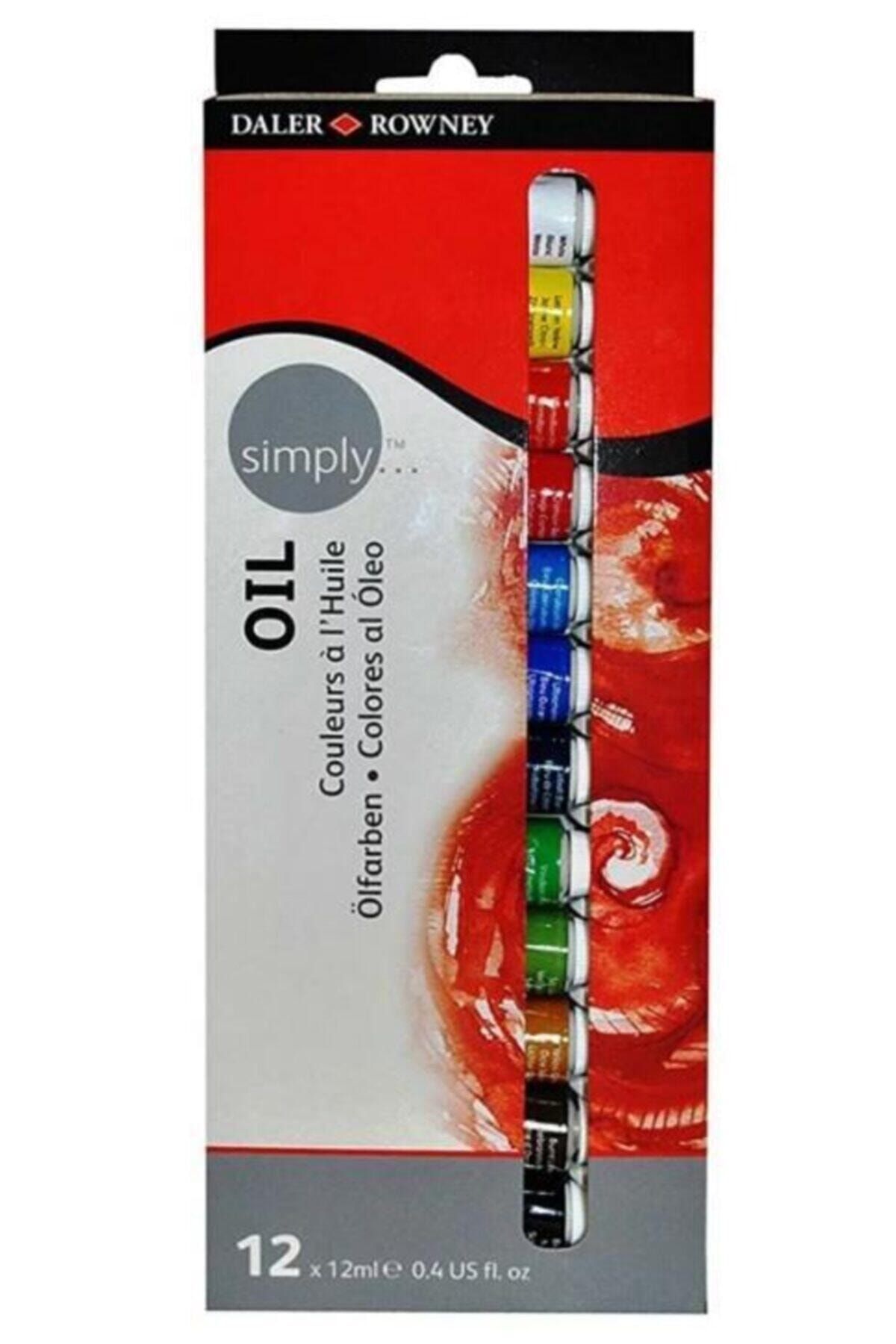 Daler Rowney Simply Yağlıboya Set 12 Renk