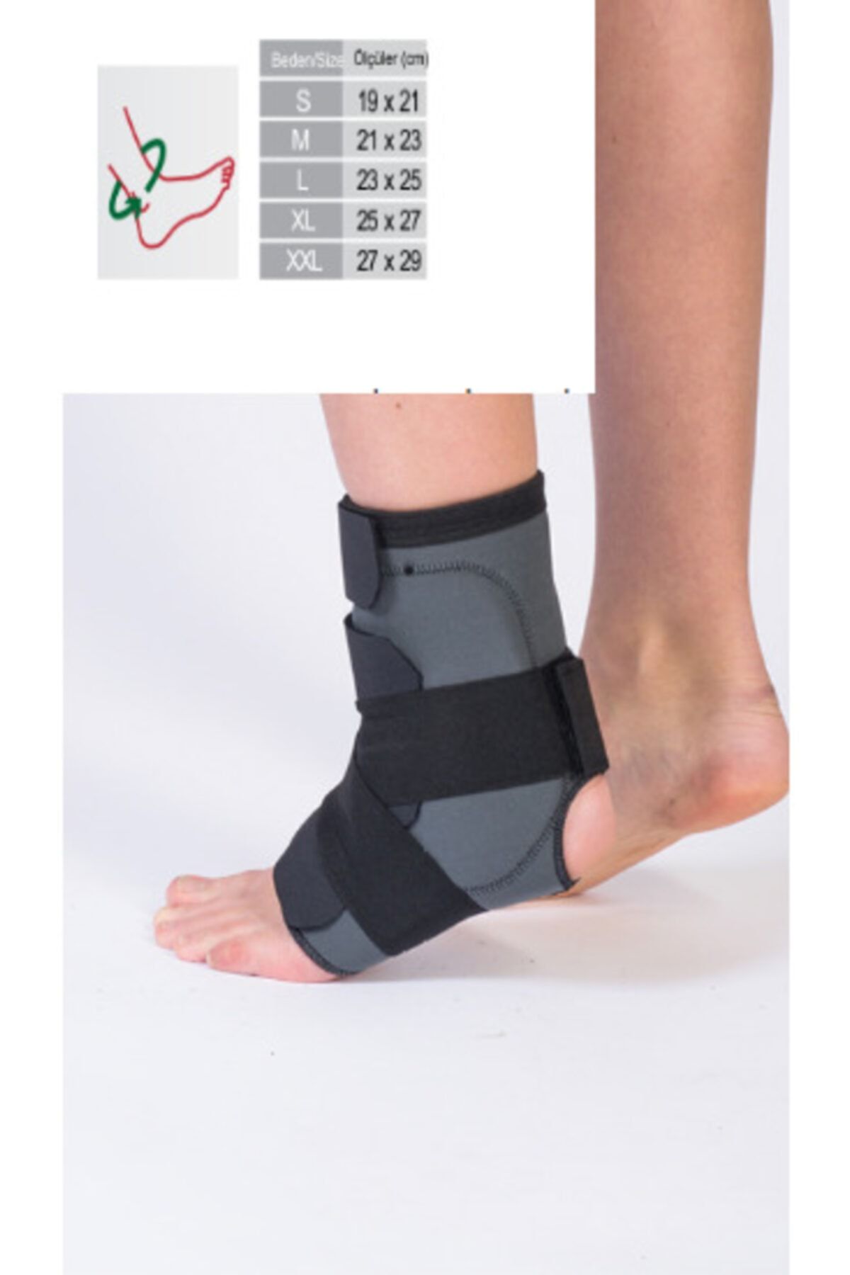 ORTALİFE Lüx Ayak Bilekliği Ligament Destekli Fleksible Balenli Ayak Bilekliği Ayak Burkulması Ayak Incinmesi