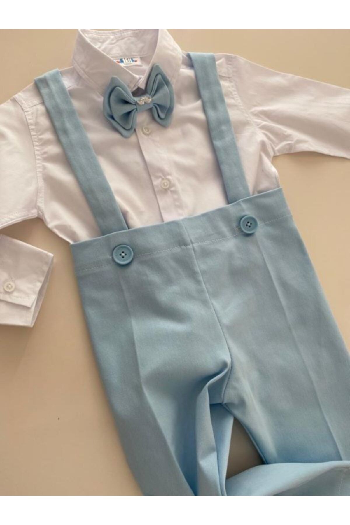 tubibebe Bebe Mavi Salopet Takım