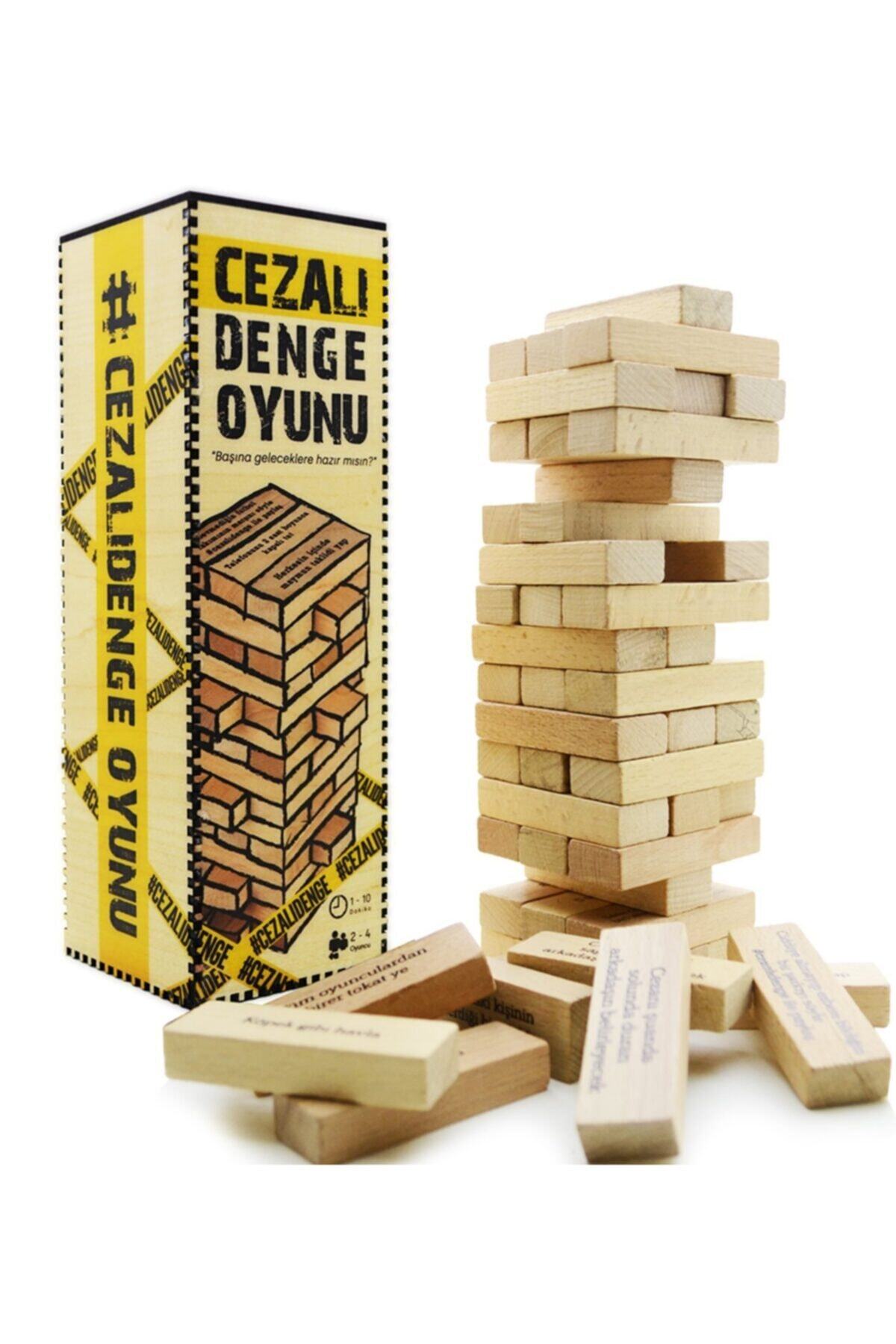 ALFA ZEKA Cezalı Denge Oyunu, Cezalı Jenga, Sosyal Aktivite Oyunu, Eğlenceli Grup Oyunu, Jenga, Denge Oyunu