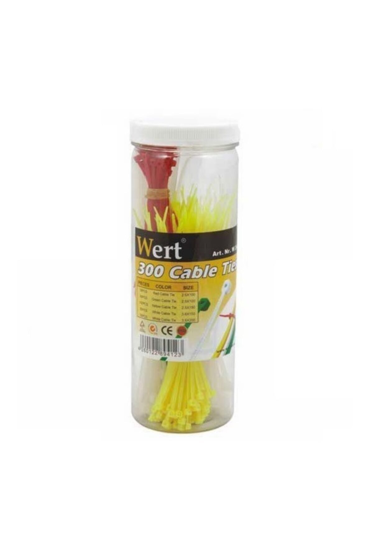 WERT Kablo Bağı W-2430 5 Çeşit 300 Adet