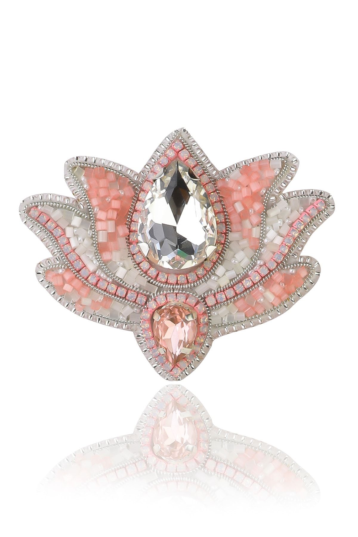 Unica Brooche Çiçekli Broş Pembe