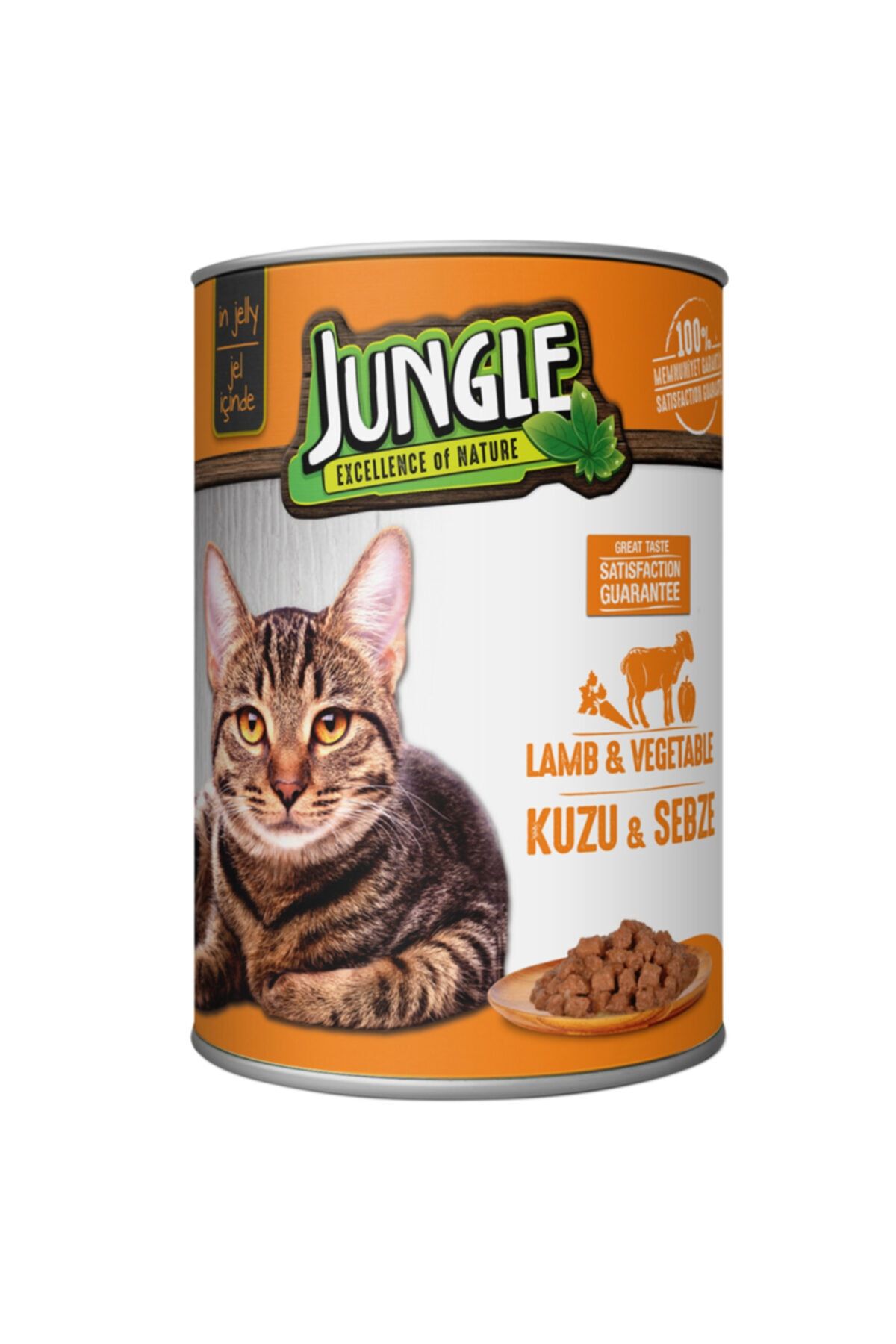 Jungle Kuzu Etli-sebzeli Kedi Konservesi 415 Gr 12 Adet
