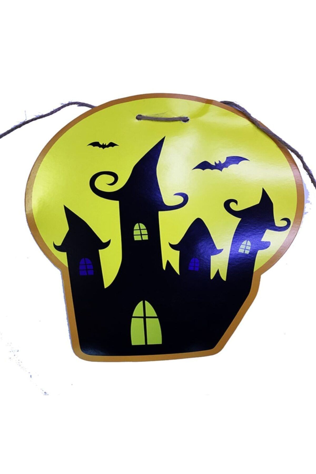 Samur Cadılar Bayramı Halloween Siyah Şatolu Flama Afiş Banner 2 Metre