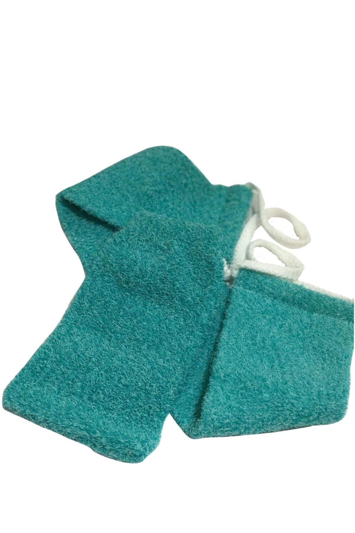 İpek Naturel Polyester Masaj Seti Yeşil (kese Set Sırt, El )