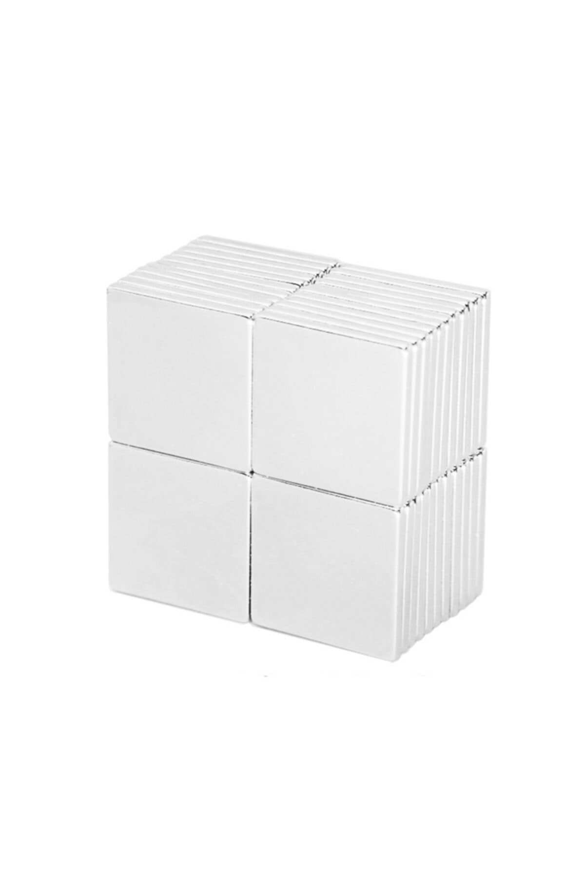 Mıknatıs Market 10 Adet 20x20x2 Mm Dikdörtgen Neodyum Mıknatıs Boy 20mm En 20mm Kl. 2mm