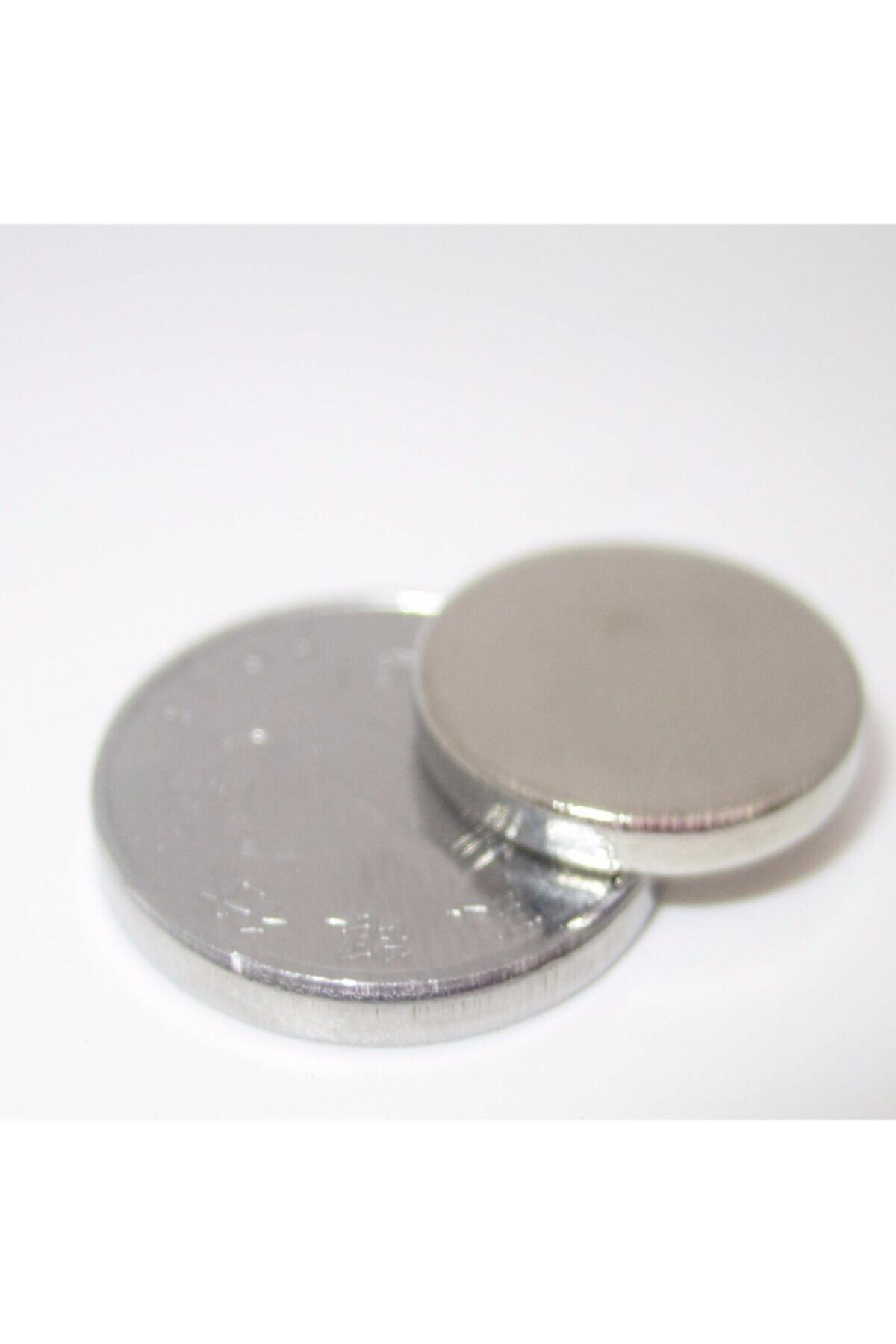 Mıknatıs Market 50 Adet 15x2 mm Yuvarlak Güçlü Neoyum Mıknatıs (çap 5 mm Kalınlık 2 mm)