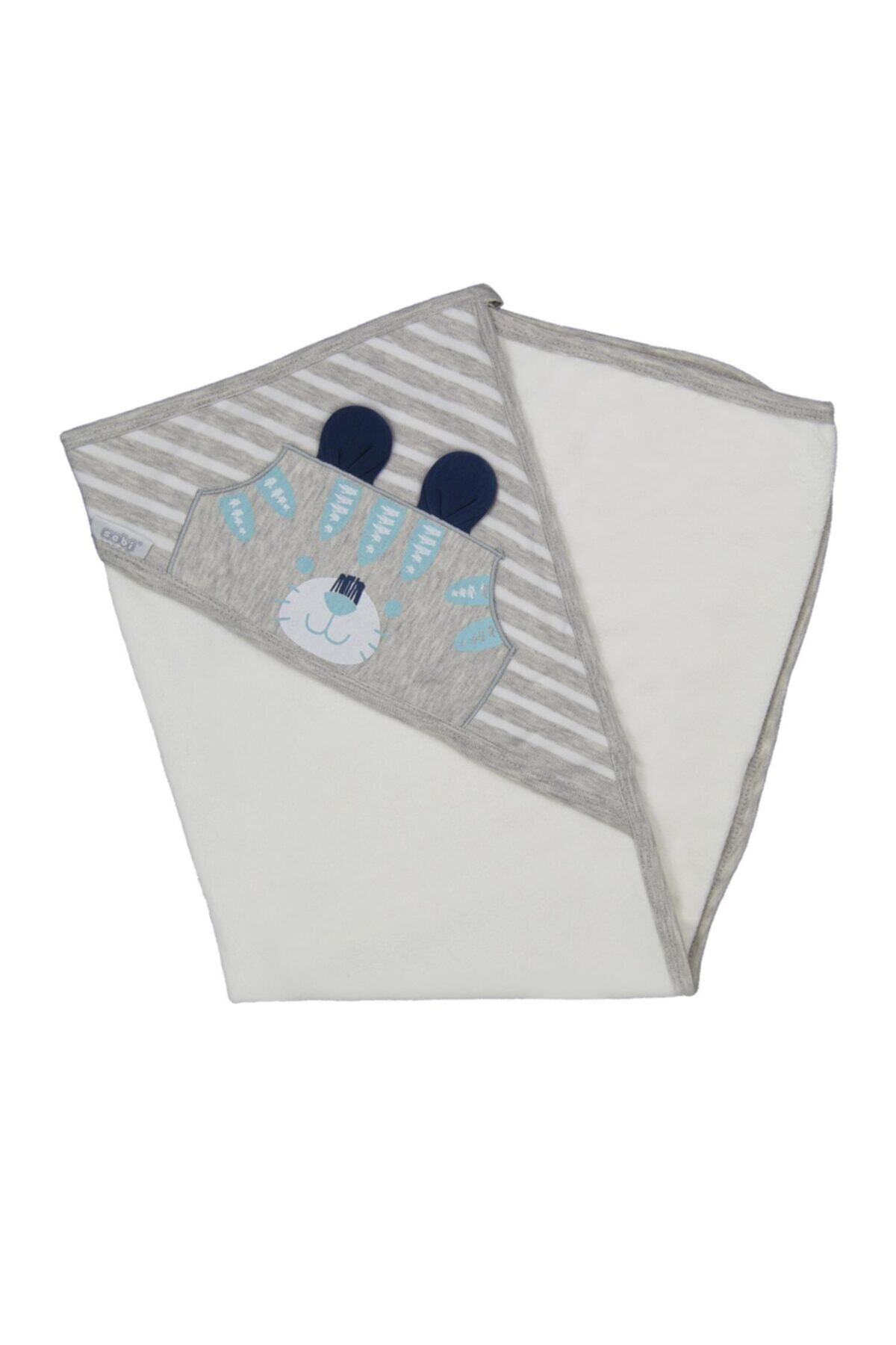 Sebi Bebe Kaplan Baskılı Bebek Banyo Havlusu 80x85 Cm 8509
