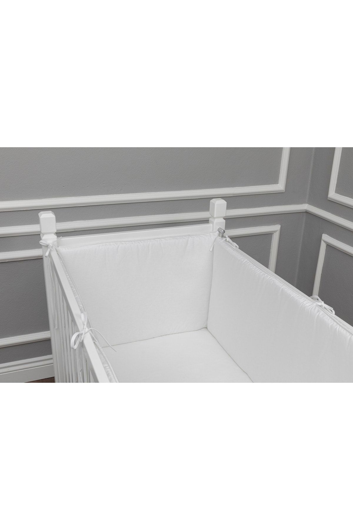 MAYA BABY Beyaz  Yan Koruma Seti 4 Parça 70x140