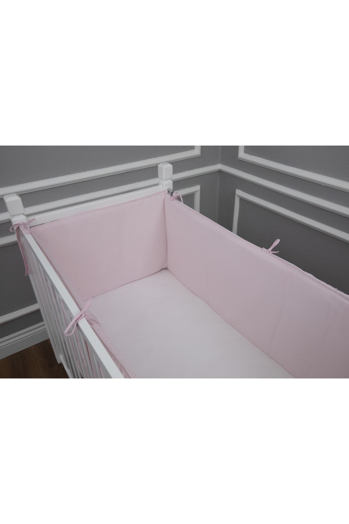 MAYA BABY Pembe Yan Koruma Seti 4 Parça 80x140