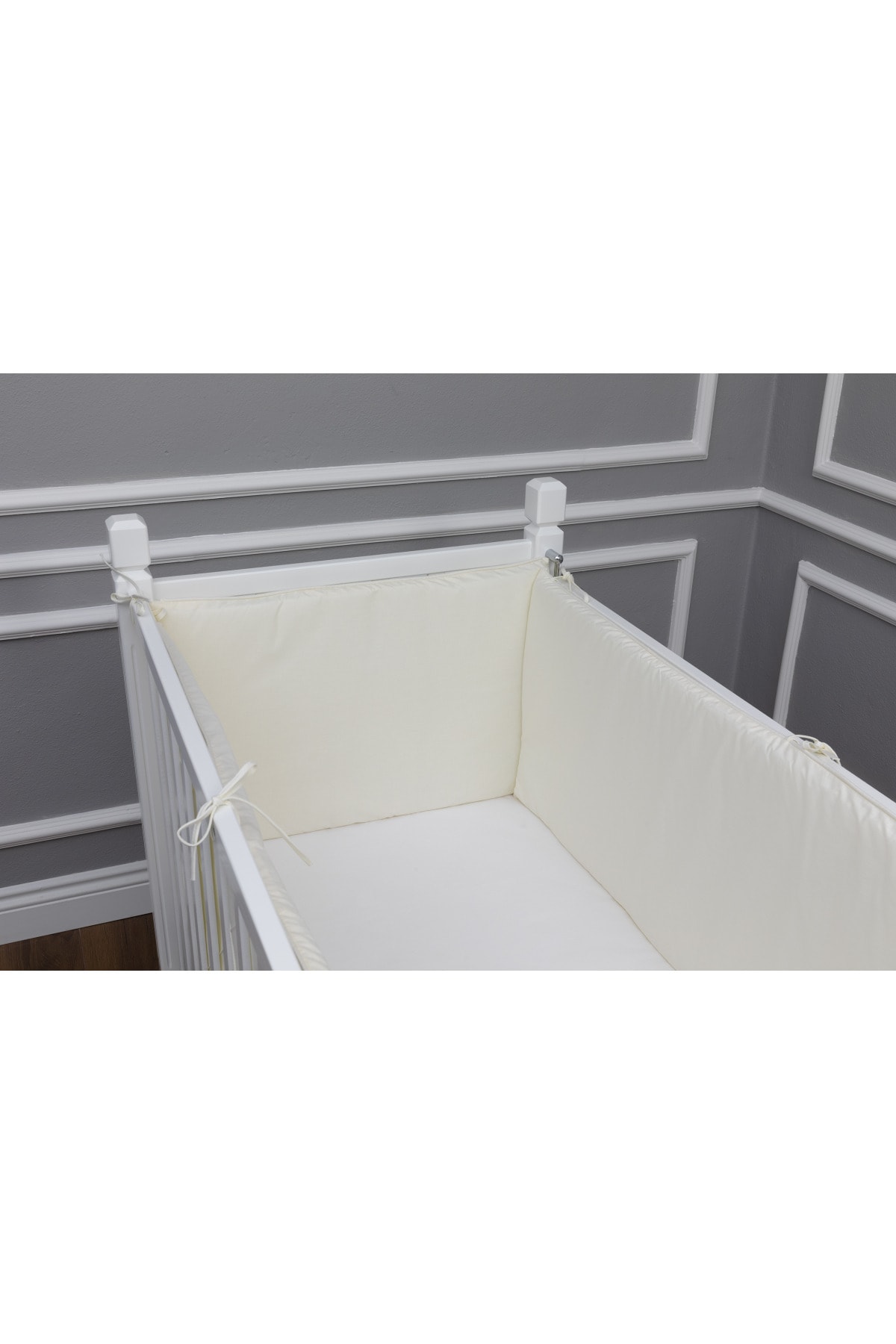 MAYA BABY Basic Yan Koruma Seti 4 Parça 80x180 Krem