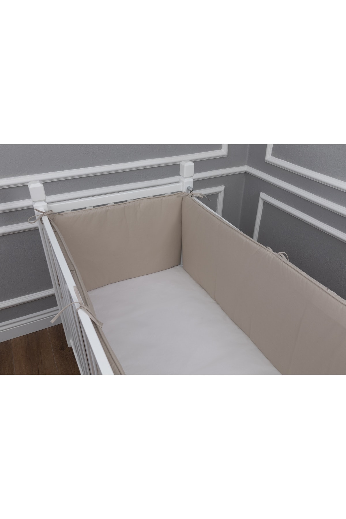MAYA BABY Taş Rengi Basic Yan Koruma Seti 4 Parça 70x130