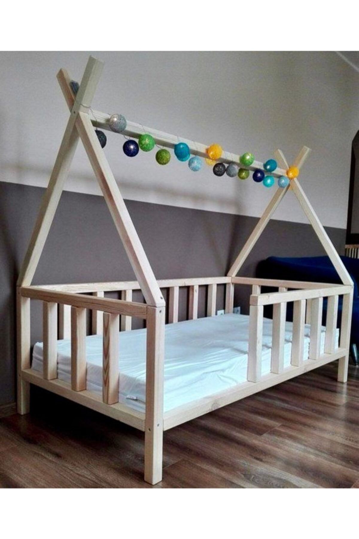 Baby Kinder Apache Doğal Montessori Bebek Ve Çocuk Karyolası