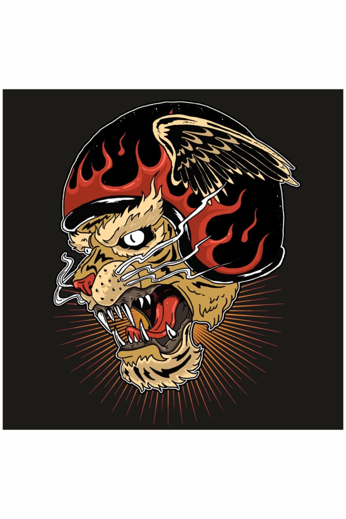 Baskı Atölyesi Aslan Araba / Motorsiklet Sticker, Etiket Folyo