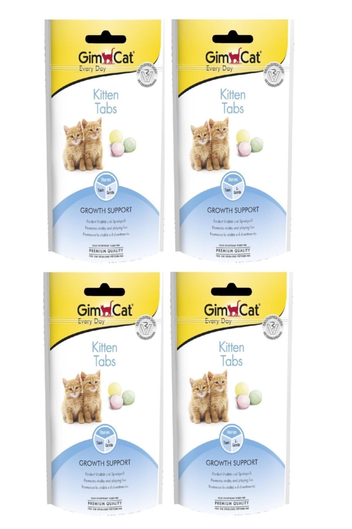 Gimcat Kitten Tabs 4 Adet Yavru Kedi Ödül 40 Gr Arda004
