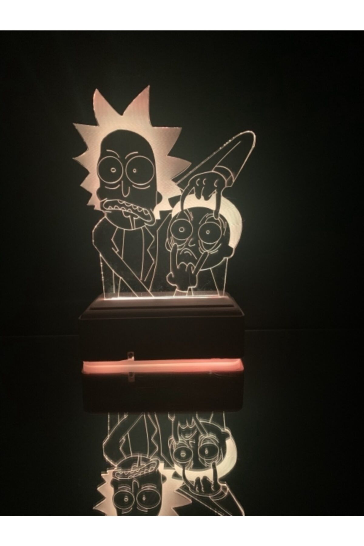 Modiwa Design 3d Rick And Morty 16 Renk Masa Lambası