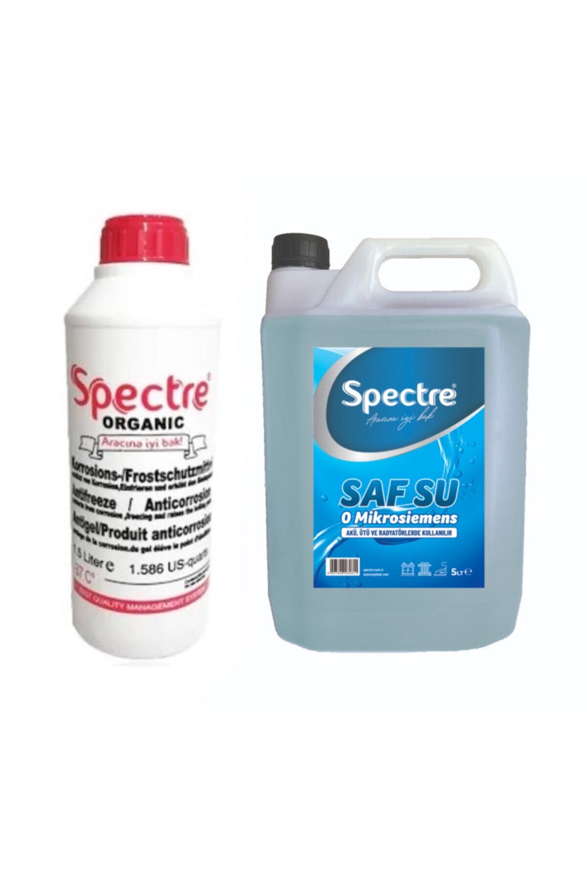 SPECTRE G12 Organik Kırmızı Antifriz -40 Derece 1,5 Litre + Saf Su 5 Litre