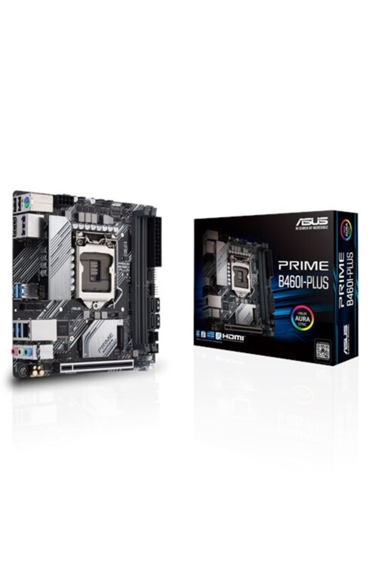 ASUS Prıme B460ı-plus Ddr4 Sata3 M2 Pcıe Nvme Hdmı Dp Pcıe 16x V3.0 1200p Mıtx