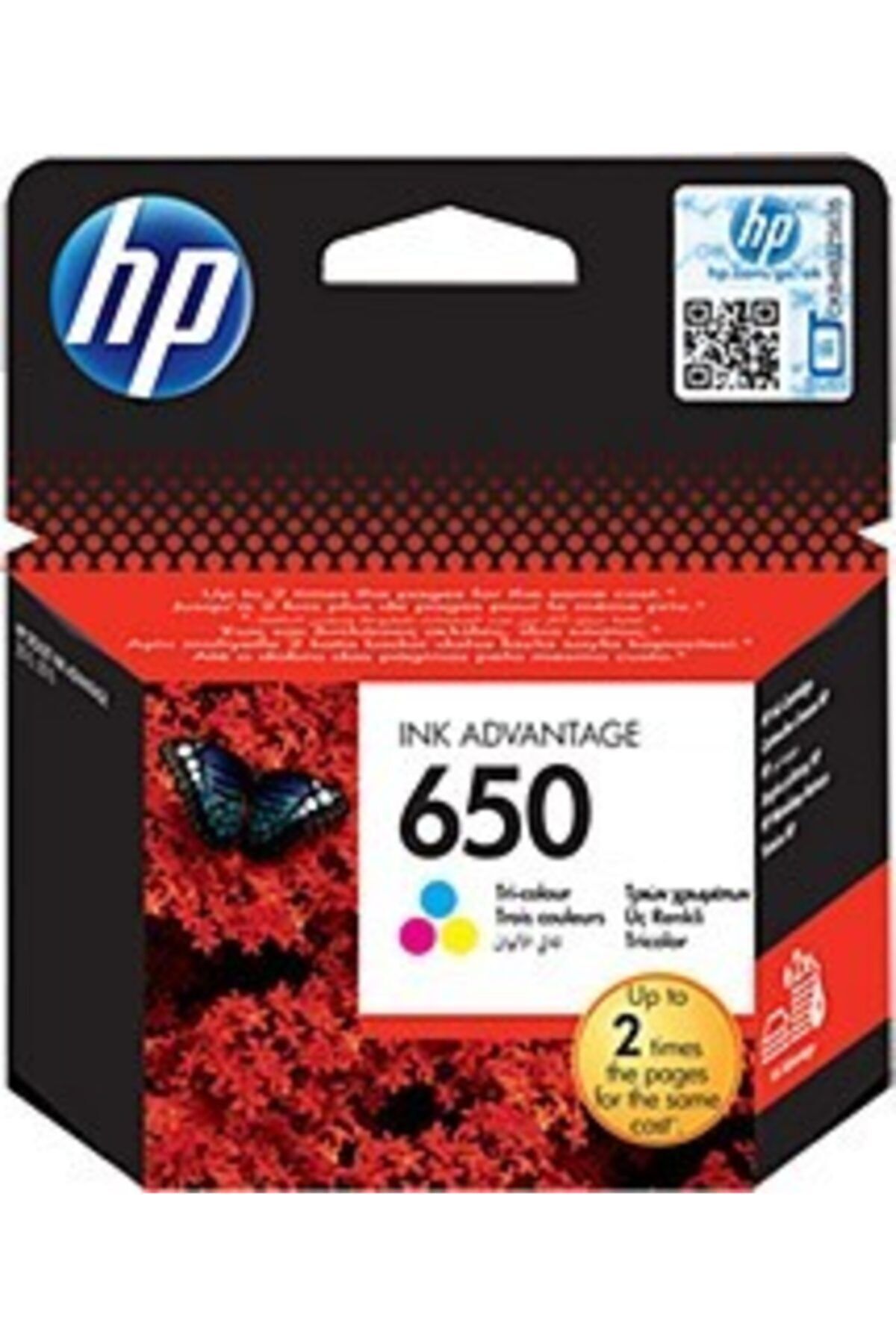 HP 650-cz102ae Orjinal Renkli Kartuş
