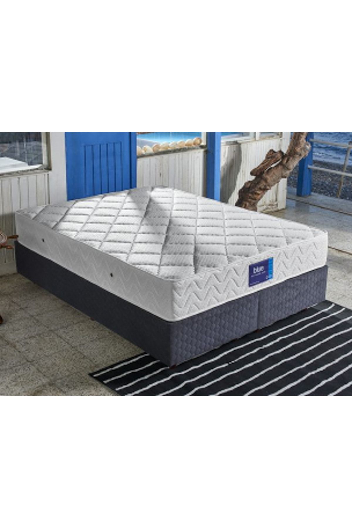 niron cift kisilik luks full ortopedik yatak 160x200 cm niron blue fiyati yorumlari trendyol