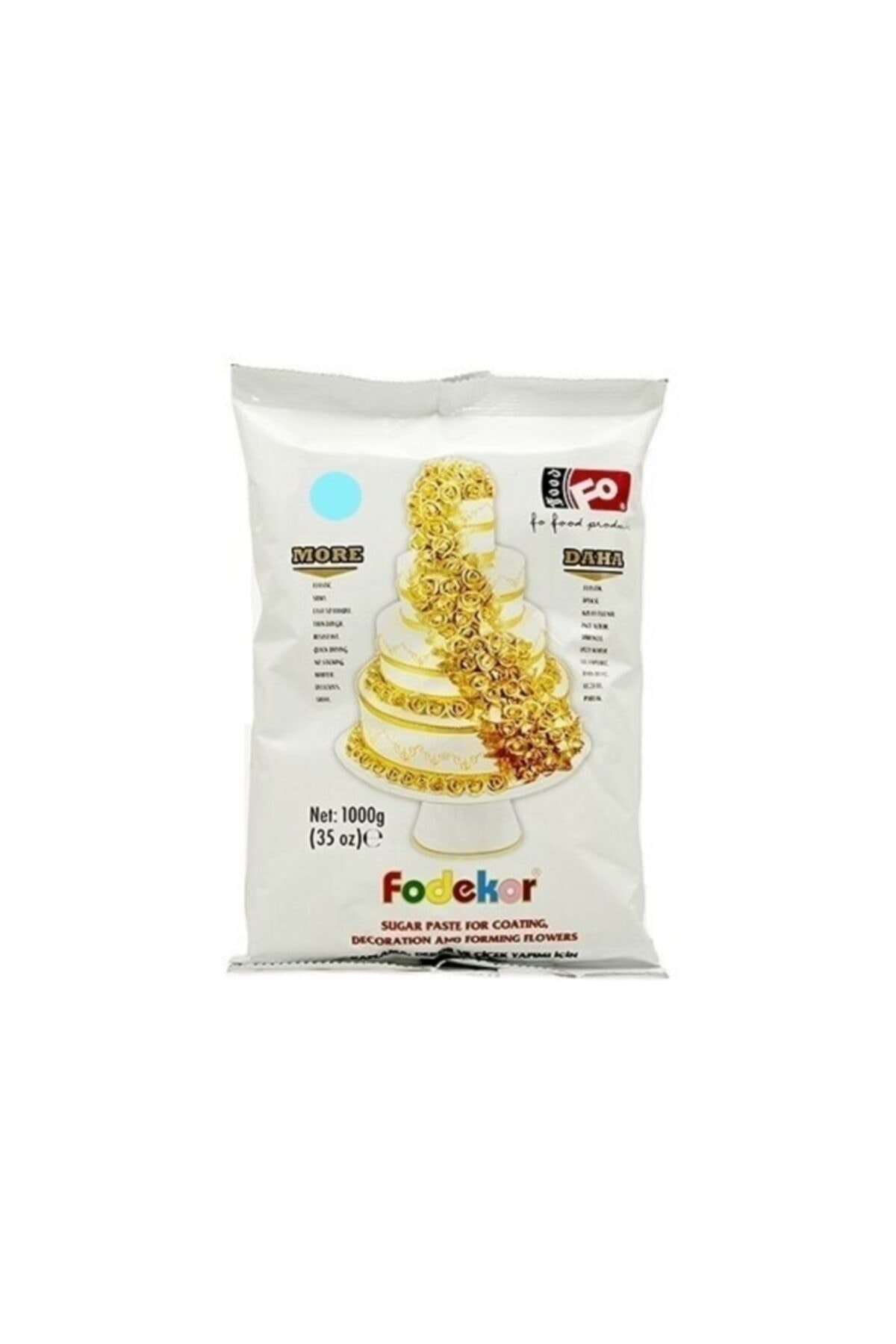 FO Bebek Mavisi Dekor Ve Pasta Kaplama Şeker Hamuru 1 Kg