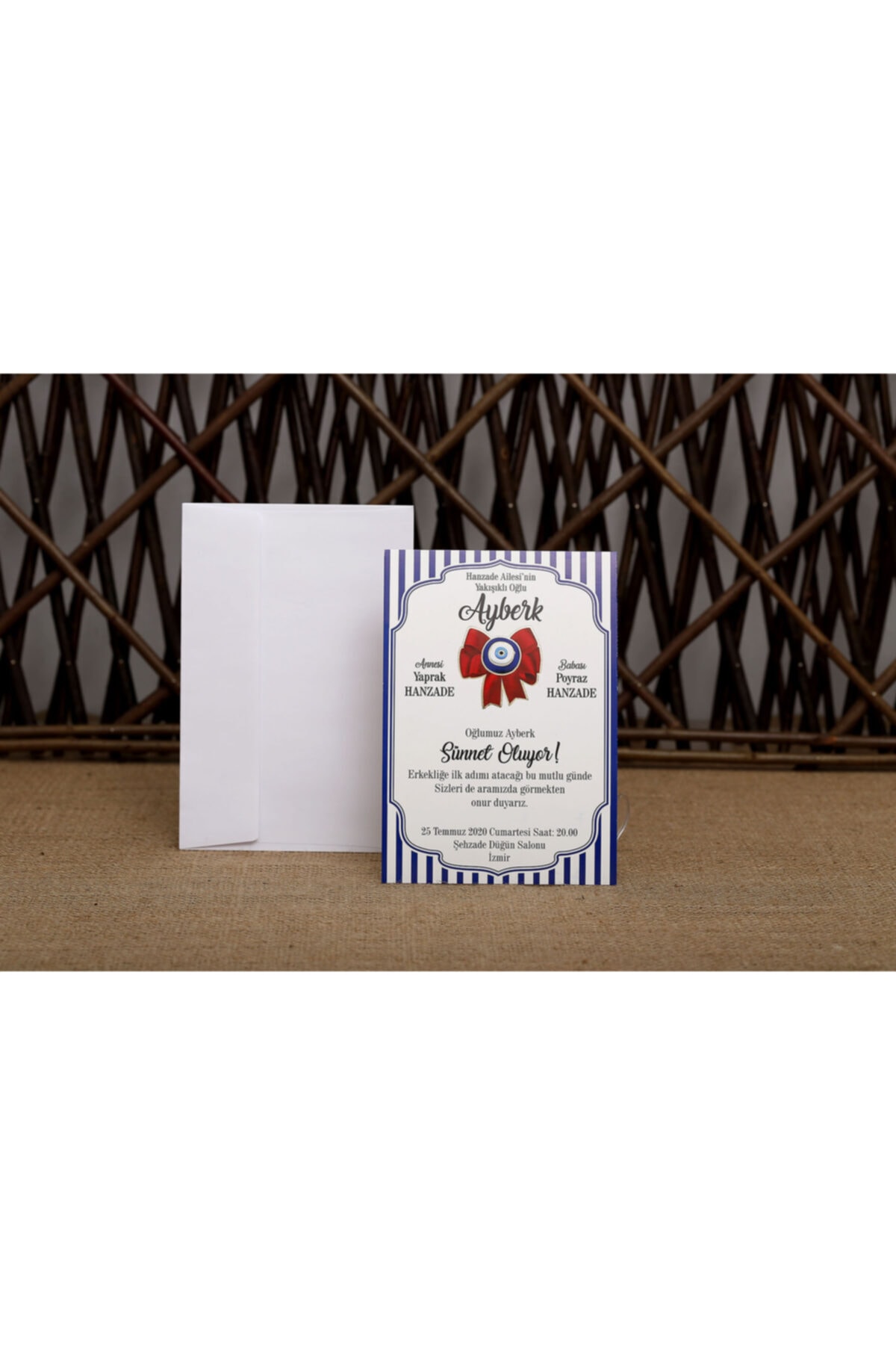 İKLİM DAVETİYE Aras Sünnet Davetiye 5005 - 100 Adet