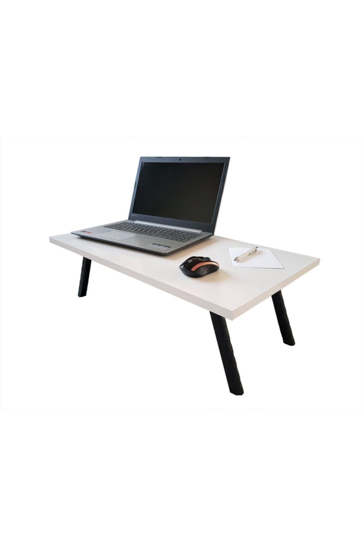 Lotus 40x60cm Beyaz Laptop Masası Kahvaltı Masası