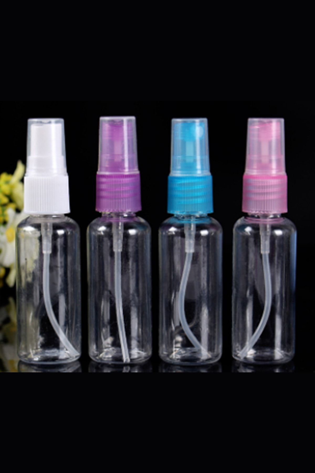 VOX -4 Adet Sprey Şişe Renkli Kapaklar 30 Ml