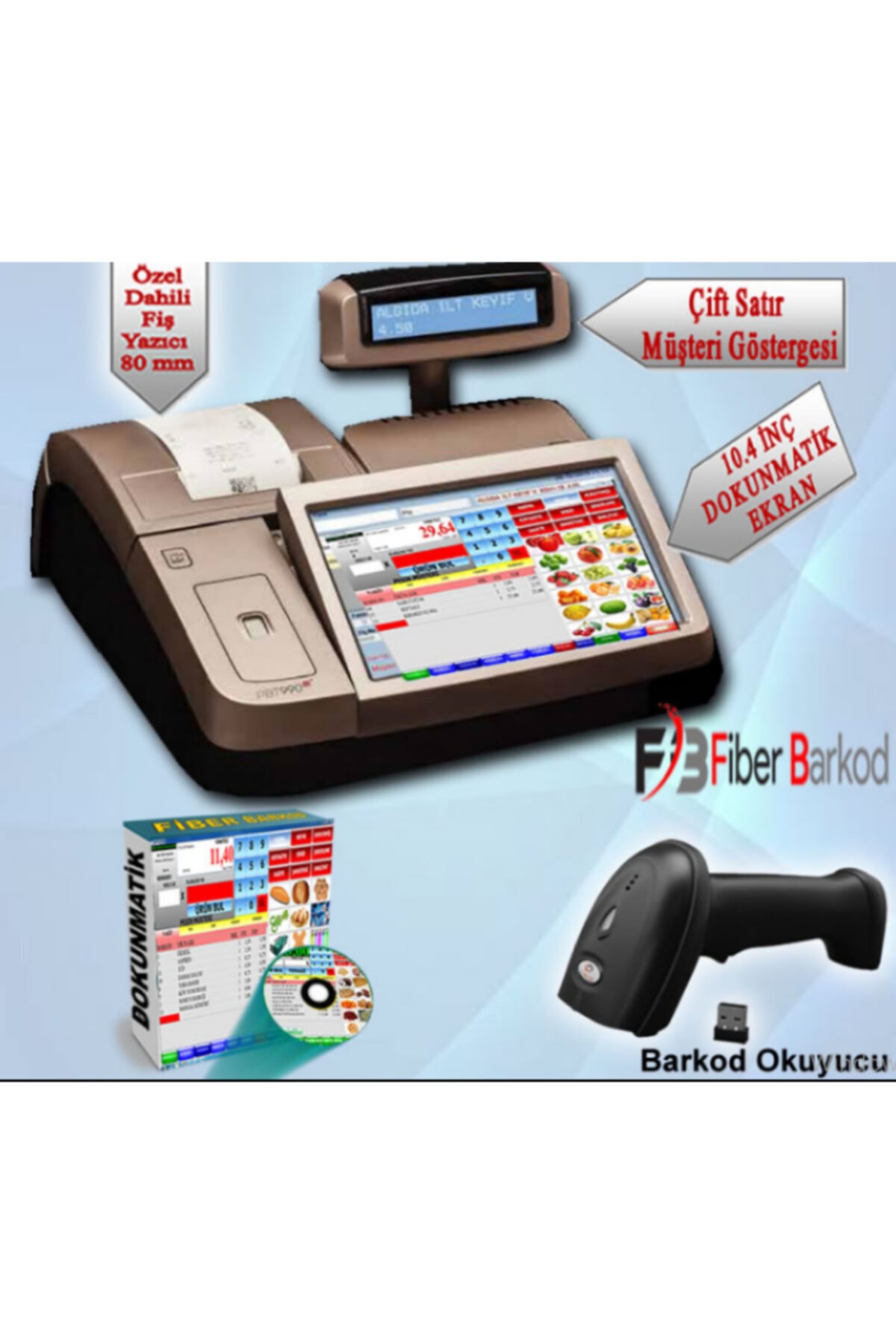 FİBER BARKOD Olivetti Dokunmatik Barkod Sistemi