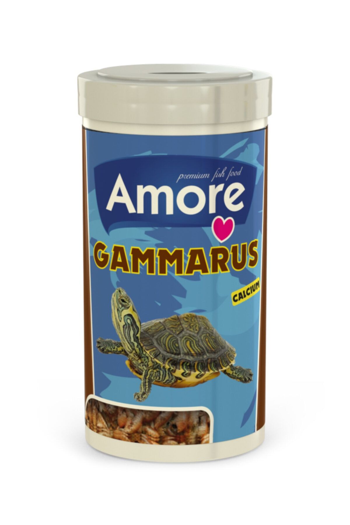 AMORE Gammarus 250 Ml Yüksek Protein Kalsiyum Sürüngen Ve Kaplumbağa Gamarus Yemi